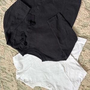 Kids Black and White Bottoms